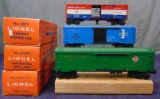 3 Boxed Late Lionel Cars