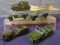 6 TootsieToy Postwar Jumbo Military Vehicles