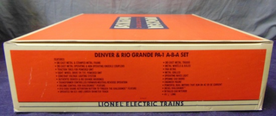 Lionel 18107 DRGW PA ABA Diesels