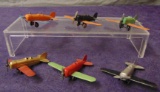 6 Different Early TootsieToy Monoplanes