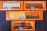 4 Nice Boxed Lionel HO Freight Cars
