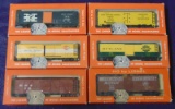 6 Boxed Early Lionel HO Freight Cars
