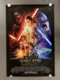 Star Wars Force Awakens Signed Movie Poster