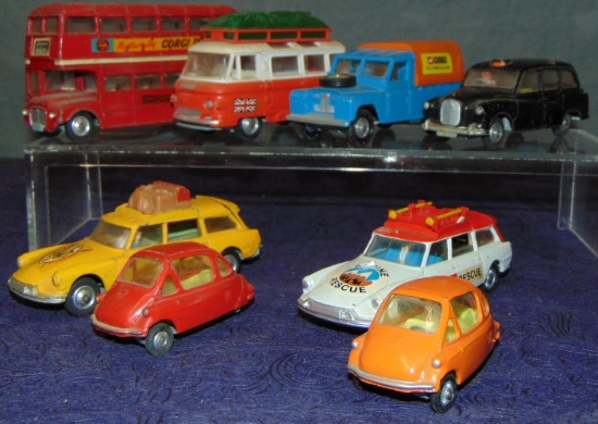 8 Vintage Corgi Vehicles