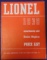 Scarce 1939 Lionel Dealer Display Catalog