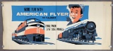 RARE American Flyer Huge Dealer Poster