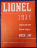 Scarce 1939 Lionel Dealer Display Catalog