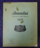 Scarce Large Format 1929 American Flyer Catalog