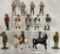 13 Assorted Grey Iron Dimestore Soldiers