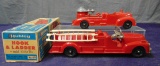 2 Hubley Fire Trucks, 1 Boxed