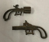 2 Unusual J&E Steven’s Cap Pistols, 1870s
