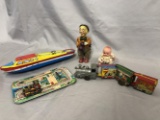 5 Vintage Wind-up Toys