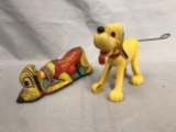 2 Marx Disney Pluto Toys