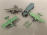 4 Early TootsieToy Vehicles