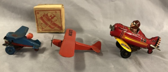 3pc Toy Airplane Lot