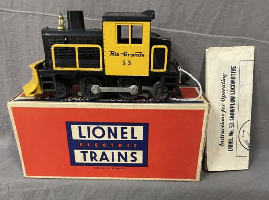 Nice Boxed Lionel 53 RG Snow Plow