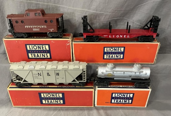 4 Boxed Lionel Freights, 1 Scarce