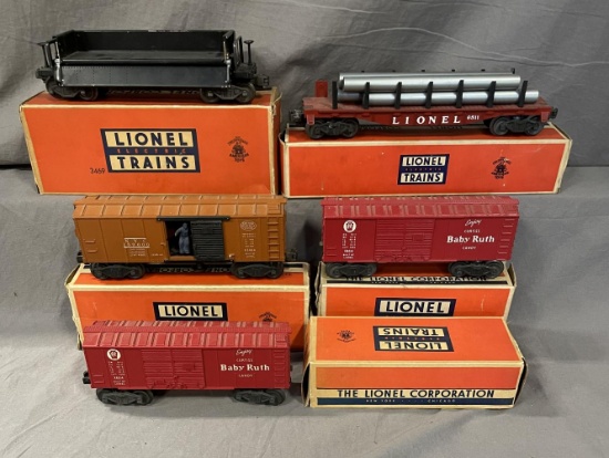 5 Boxed Lionel Freight Cars
