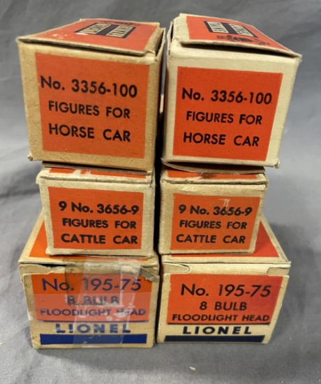 6 Boxed Lionel Separate Sale Items