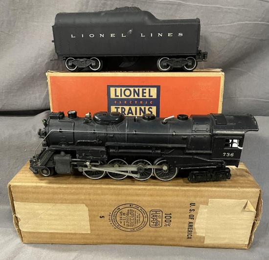 Boxed Lionel 736 Berkshire Steam Locomotive