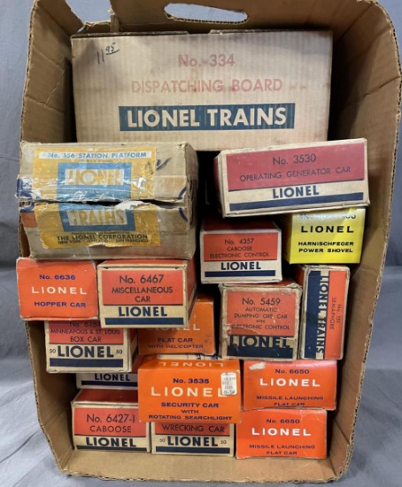 17 EMPTY Lionel Postwar Boxes
