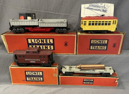 5Pc Boxed Lionel Freights, Plus