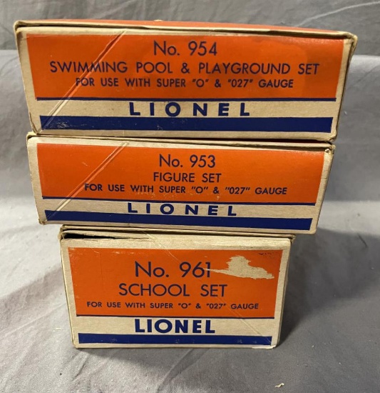 3 Boxed Lionel Plasticville Structure Kits
