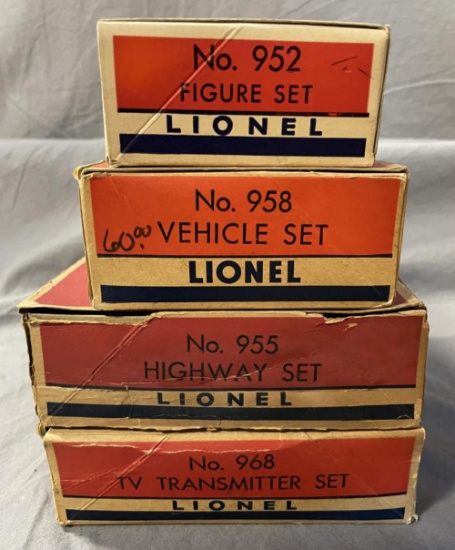 4 Boxed Lionel Plasticville Farm Structure Kits