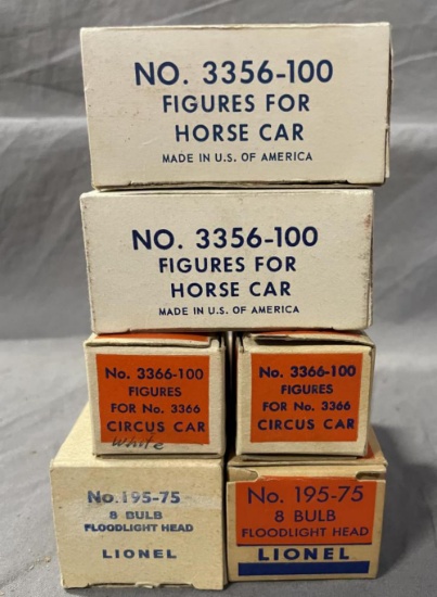 6 Boxed Lionel Separate Sale Items