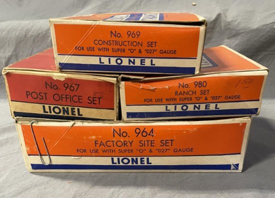 4 Boxed Lionel Plasticville Kits