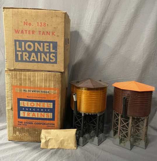 Boxed Lionel 30 & 38 Water Tanks