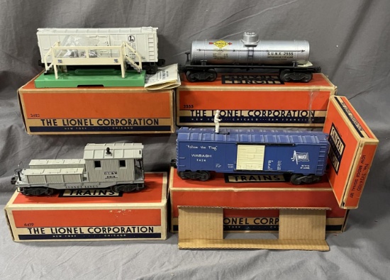 4 Nice Boxed Freight Cars