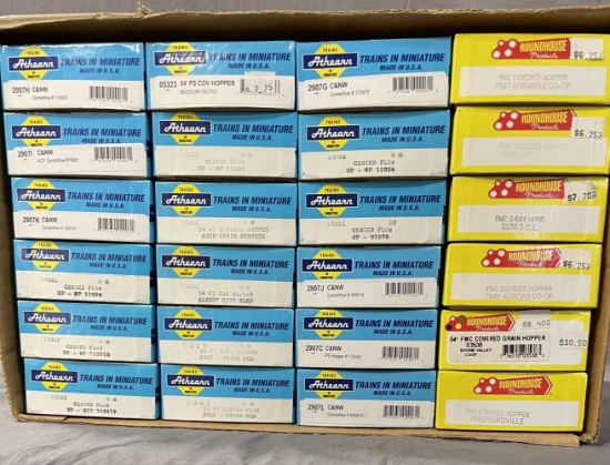 24 Boxed Athearn & RH Freight Car Kits
