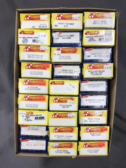 33 Boxed Roundhouse HO Freight Car Kits
