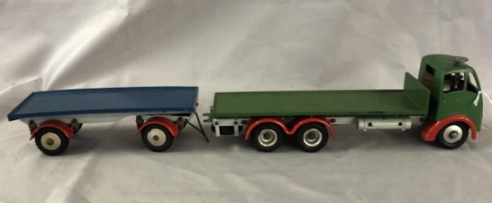 Large Shackleton Foden Flat with Pup Trailer