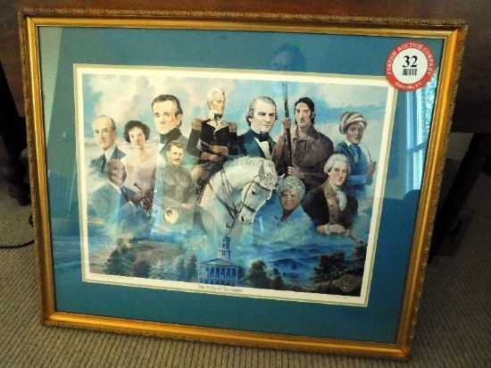 Decorative Print "The Pride of Tennessee" signed by Michael Sloan, #571/1500