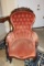 Victorian Upholstered Wooden Frame Arm Chair