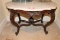 Victorian Style Oval Table Marble Top