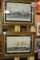 Pair Currier and Ives Lithograph in Antique Frames, Summer New York Harbor