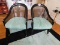 Barrel Back, Black Lacquered, Rattan Sides, Cushion Bottom Arm Chair, Brass