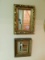 (2) Framed Decorative Framed Mirror, (1) Gilded Gold, 17