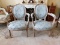 (2) Wooden Framed, Cushioned Bottom & Back Side Arm Chairs