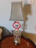 Pair Glass Table Lamps