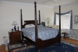 Mahogany 4-Post Queen Bed