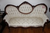 Victorian Damask Sofa