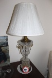 Pressed Glass Table Lamp