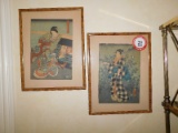 (2) Framed Oriental Prints