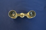 Pair Mignon 2.5X Brass and Mother of Pearl Opera Glasses