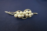 Sterling Silver and Pearl Broach, approx. 1/4 oz.