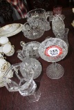 (14) Pieces Leaded Crystal, bowls, serving bowls, footed bowls, creamer, et